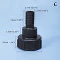 1/2\" till 2\" Vatten IBC Tank Adapter Trädgårdsslang Adapter Krananslutning C