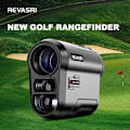 Miniatyrbillede 2 af 8: REVASRI 914,4 m Golf Rangefinder med Flag Vibration og Hældningskompensation, USB-C Opladning, 6x Forstørrelse Monokular golfer