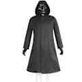 Miniatyrbillede 1 af 4: Squid Game Cosplay Kappe Boss Trenchcoat Og Læderhandsker Le E Byunghun Tv Drama Kostumer Sort Frakke Uniformsæt Halloween CDSH 3XL