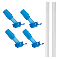 Miniatyrbillede 3 af 3: Camelbak Eddy+ Børneflaske Udskiftningsdyser 4-pak - med 2 sugerør blue