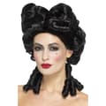Smiffys Dam/Dam Deluxe Gotisk Barock Peruk One Size Svart Black One Size