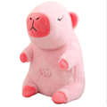 Miniatyrbild 1 av 3: Andas Capybara lysande lugnar bebis till sömns gosedjur docka gåva andning pink