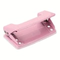 Miniatyrbillede 3 af 5: 1/4 Tommer 2-Huls Stansemaskine Dobbelt Huls Stansemaskine Manuel Stansemaskine Bærbar Kontor Bindingsudstyr Pink