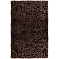 Miniatyrbild 1 av 4: Badrumsmatta Chenille mörkbrun, fluffig badrumsmatta (50 x 80 cm) kaffe