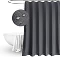 Duschdraperi, enfärgad våffelrutig polyester badrumsduschdraperi mögelresistent