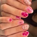 24pcs Almond Shaped Nail Tips Flower Fake Nails Press on Nails Artificial False Nails Not Specified