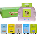 Miniatyrbild 2 av 6: 224 English Vocabulary Educational Flashcards - Alphabet and Numbers - Wooden Toy for Kids - Pink