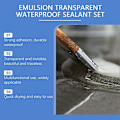 Miniatyrbillede 2 af 5: Emulsion Transparent Vandtæt Forseglingssæt Langvarig Effekt Vandtætte Anti-Lækage Midler til Huludfyldning 1pc