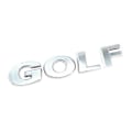 Pikkukuva 1 / 4: 3D ABS GOLF Logo Musta Hopea Kromi Tarra Auton Muotoilu Auto Takaluukun Kirjaimet Merkintätarra tai Korin Sivulokasuojan Merkki Tunnus Silver