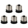 5 st Menorah Glödlampa Adapter E17 E14 Ljusadapter E14 Glödlampa E14 Sockel E17 E14 Basadapter 2.1X1.7X1.7CM