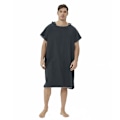 Miniatyrbillede 1 af 2: Sort surf poncho til kvinder og mænd - svømme poncho, strand poncho -