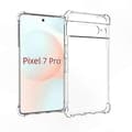 Stødsikkert skridsikkert forstærket TPU-etui til Pixel 7 Pro Transparent