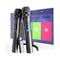 Miniatyrbild 4 av 5: 2st Trådlöst Mikrofonsystem Kit USB-mottagare Handhållen Hemfest Smart TV Högtalare Sångmikrofon-AM