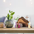 Miniatyrbild 4 av 8: Påskkrubba i trä - 1/2 Påskpysselfigurer, Påskuppståndelseset, Påskpysselscen i trä, Lyckobringare, Påskdekorationsfigur