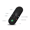 Miniatyrbillede 2 af 6: Multipoint Trådløs Højttaler Multipoint Forbindelse Håndfri BT Bluetooth Kompatibel Håndfri Bilsæt MP3 Afspiller