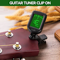 Miniatyrbild 2 av 5: Gitarrstämapparat Clip-On, Gitarrtillbehör Digital Stämapparat med Plektrum för Akustisk Gitarr, Elektrisk Gitarr, Bas