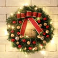 30 cm julkrans med LED-belysning