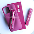 Miniatyrbilde 1 av 5: Rhode 2-i-1 Silikondeksel med Lipglossholder for iPhone, Bringebærgelé (9 farger) bringebærgelé raspberry jelly iphone16