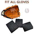 Miniatyrbilde 2 av 5: Baseball Softball Hanske Stropp Tykk Høy Elastisk Baseball Hanske Wrap Bånd for Rask Lommeformasjon Justerbar Varm Hanske Behandling for Damp eller Varme Black