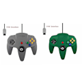 Miniatyrbillede 1 af 5: 2-pak Klassisk Kablet N64 Controller Retro Spil 64-Bit Spil Controller Joystick Erstatningscontroller 22 2pcs