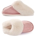 Miniatyrbillede 4 af 5: Dames tøfler Vintervarme Fluffy slip-on Skovlæder pelsforing/antislip sål Indendørs og udendørs Hjemmetøfler 38-39
