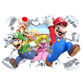 Pikkukuva 1 / 3: Super Mario Tarra, itseliimautuva vedenkestävä seinätarra