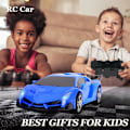 Miniatyrbild 6 av 7: Fjärrstyrd Bil, 1:18 Transformerande Leksaker Fjärrstyrd Transformerande Bil, 2-i-1 Transformerande Robotleksak med 2.4GHz Fjärrkontroll Blå - Lamborghini