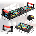 Miniatyrbillede 5 af 5: 12 i 1 Foldbar Push-up Stativ Plade Trænings Gym Fitness System Træning og Krops Træning Øvelses Stativ (12 i 1)