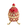 Miniatyrbillede 4 af 10: Emailleret Fabergé æg hængslet smykkeskrin