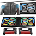 Miniatyrbild 4 av 5: 12 i 1 Fällbar Push-up Stativ Platta Tåg Gym Fitness System Träning och Kroppsträning Träningsställ (12 i 1)