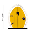 Miniatyrbillede 1 af 4: 2 Fe-døre, træfe-døre til haven, fe-døre, miniature, havepynt til haven (6) 6