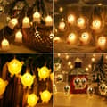 1,5 m 10 LED Halloween Pumpa Dödskalle LED Ljusslinga Style 2