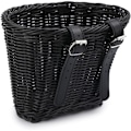 Miniatyrbillede 4 af 4: [NT] Cykelkurv i plastik rattan, frontkurv opbevaring, PE vævet justerbar