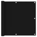 vidaXL Balcony Screen Black 90x600 cm Oxford Fabric