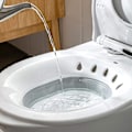 Pikkukuva 1 / 5: Taitettava istuinpesu wc:lle, istuinpesu raskaana oleville, peräpukamille, iäkkäille, sopii kaikkiin wc:ihin ja wc-istuimiin, harmaa Ruikalucky