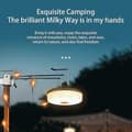 Miniatyrbild 3 av 5: Camping String Light Rechargeable Outdoor Tent Rainbow Atmosphere String Lantern Waterproof Flashlight With Magnet Hook Lamp Warm light color light 8m