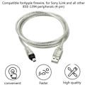 Miniatyrbild 5 av 5: USB hane till Firewire hane till mini 4-pin till Firewire adapterkabel för kringutrustning som endast är kompatibel med denna typ av adapter