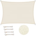 Miniatyrbillede 1 af 3: Solsejl, Rektangulært Vandafvisende Polyester Solsejl, UV-Beskyttelse Vindafviser til Have, Terrasse, Camping (Off-white, 3*4m) Off-white 3*4m