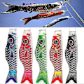 Miniatyrbillede 2 af 5: 55cm Japansk Nobori Koinobori Karpe Streamer Vindpose Fisk Flag Drage Hjemmeindretning Jikaix[HK] Blue