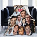 Miniatyrbild 1 av 3: Ed Westwick Heminredningsfilt Sovrum för Soffa Säng Sovrum Kontor Camping Resa -u417 125x100cm (50x40in)