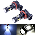 Pikkukuva 1 / 5: 2x H8 H11 6000k 30w Tehokas Cree Led Sumuvalo Ajovalo Canbus Lamppu Polttimo Valkoinen