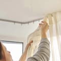 Flexibel U-formad gardinskena med 26 krokar och remskivor, 3,5 m längd för enkel installation