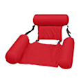 Pikkukuva 1 / 10: Kelluva Tuoli Uima-allastuolit Ilmatäytteinen Lazy Water Bed Lounge -tuoli Oranssi red