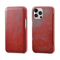 Icarer kuskinn telefonveske kompatibel iPhone 13 Pro_Gave til G Red
