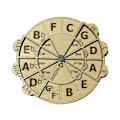 Miniatyrbillede 1 af 5: Træmelodi værktøj, kvintcirkel for musikere, til nemt at finde akkordkombinationer.