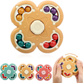 Pikkukuva 1 / 5: Kaksipuolinen pyörivä Rubikin kuutio - keltainen Rubikin papukuutio, Rubikin pavut, pyörivät Rubikin pavut, pyörivä sormi 3D-palapeli, Peter Pan Magic, Ru