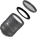Miniatyrbilde 4 av 5: 72mm-77mm Kamera Linsefilter Svart Metall Adapterring Black