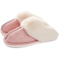 Miniatyrbillede 2 af 5: Dames tøfler Vintervarme Fluffy slip-on Skovlæder pelsforing/antislip sål Indendørs og udendørs Hjemmetøfler 38-39