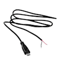 Pikkukuva 1 / 5: USB C uros - 2-nastainen virtajohdon jatkokaapeli, tyyppi C avoin pää, pigtail-johto 5V 3A [Db] 2m 2m Straight head