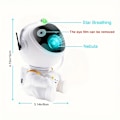 Miniatyrbillede 4 af 5: Astronaut Stjerneprojektor Galaxy Natlampe med Fjernbetjening Soveværelse Stue Fest Fødselsdagsgave - Bluetooth- Bluetooth model